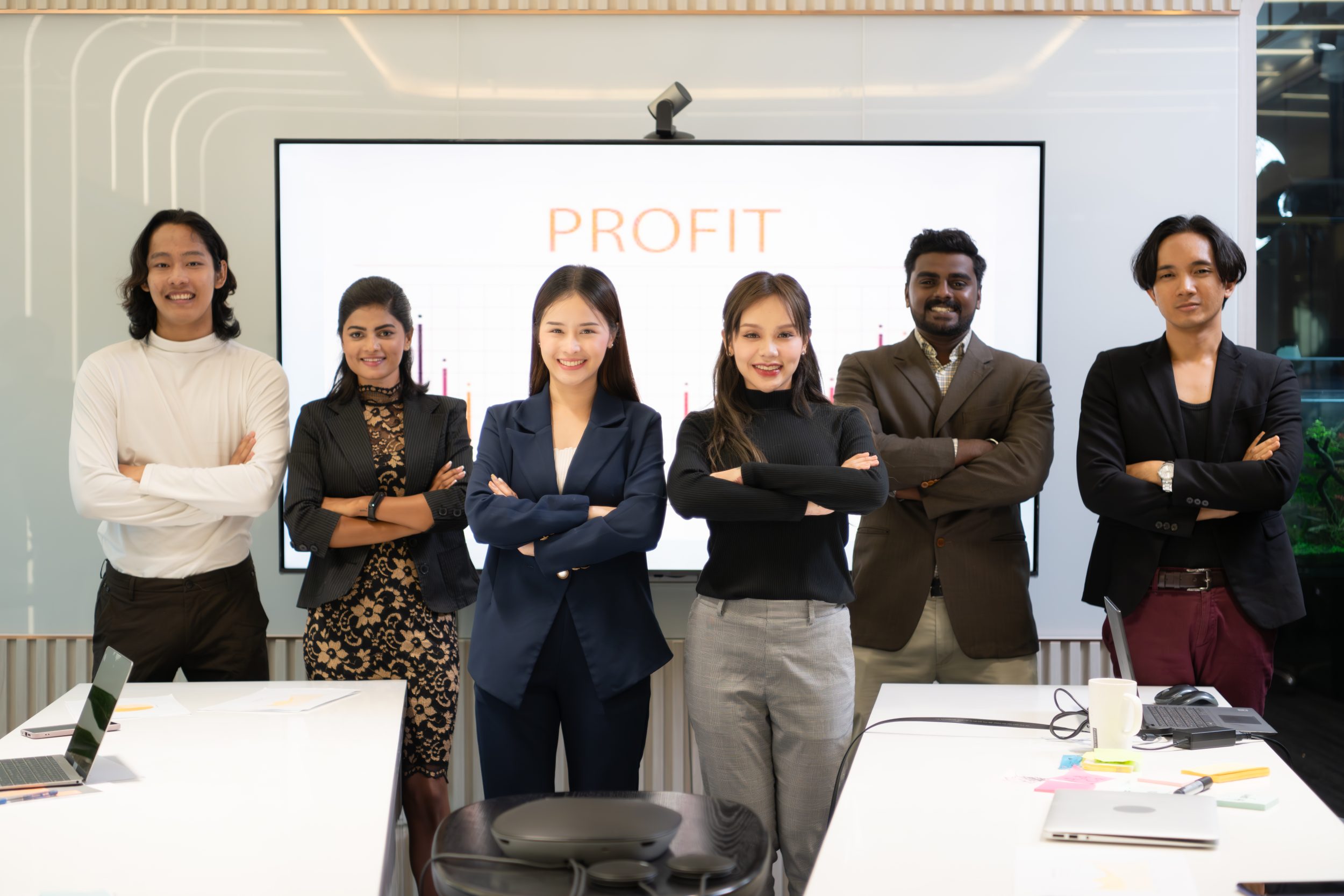 a group of students from foundation in business presented their proposal